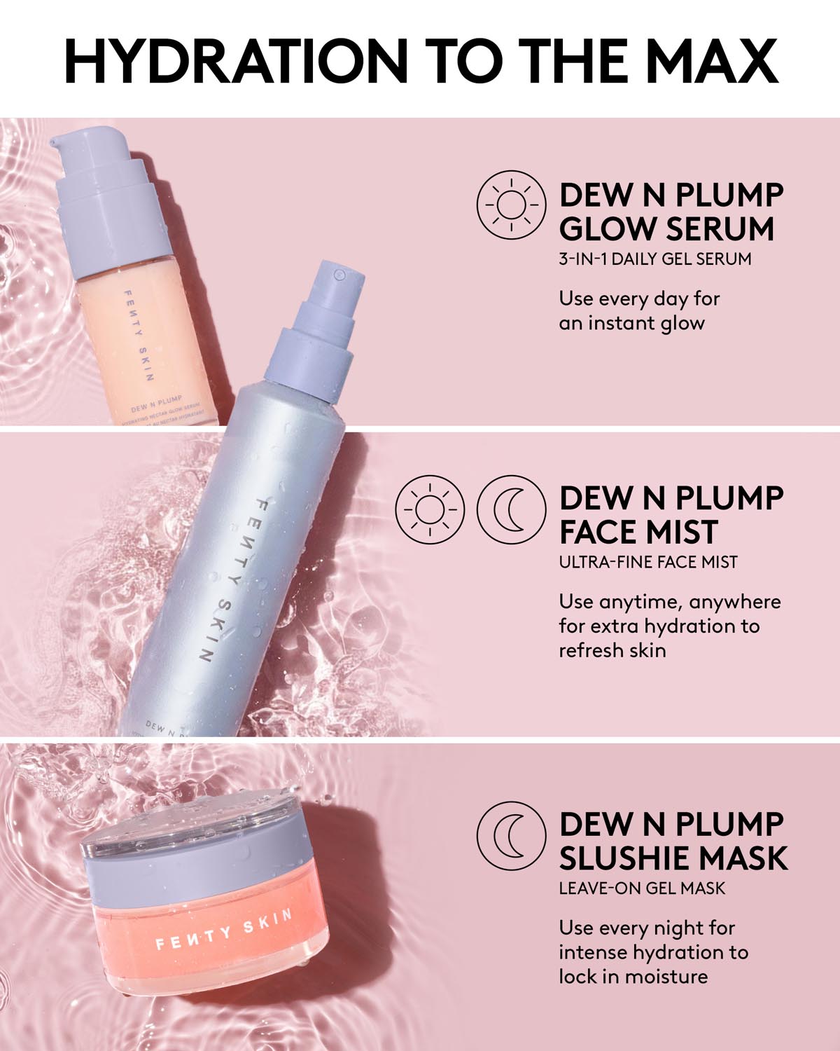 Set + Refresh Face Mist Duo: You Mist Setting Spray + Dew N Plump Face Mist