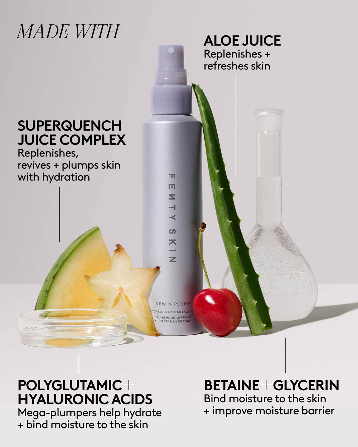 Dew N Plump Trio: Dew N Plump Face Mist. Serum + Slushie Mask