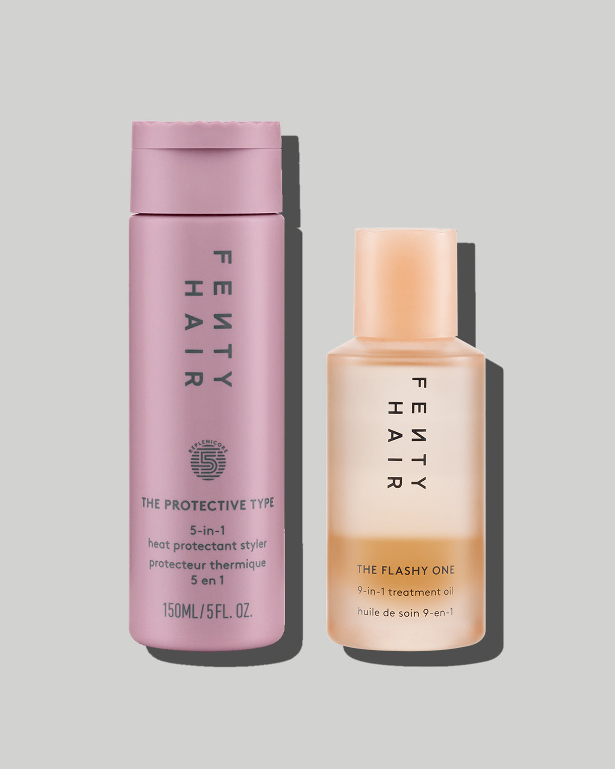 Heat Stylers Bundle: The Protective Type Heat Protectant Styling Cream + The Flashy One Hair Treatment Oil