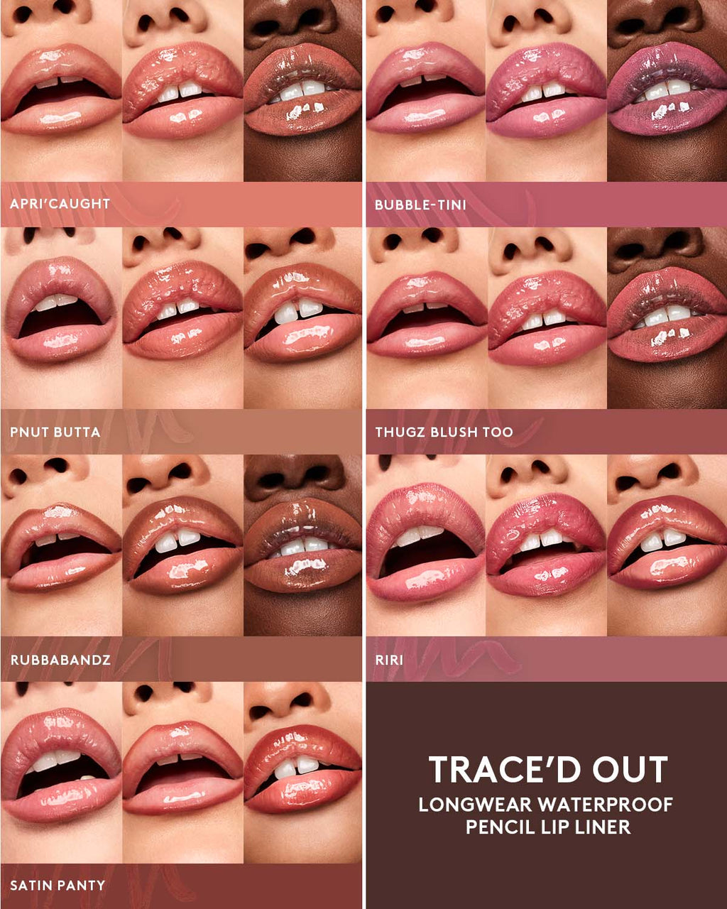 Trace'd Out Longwear Waterproof Pencil Lip Liner — RiRi