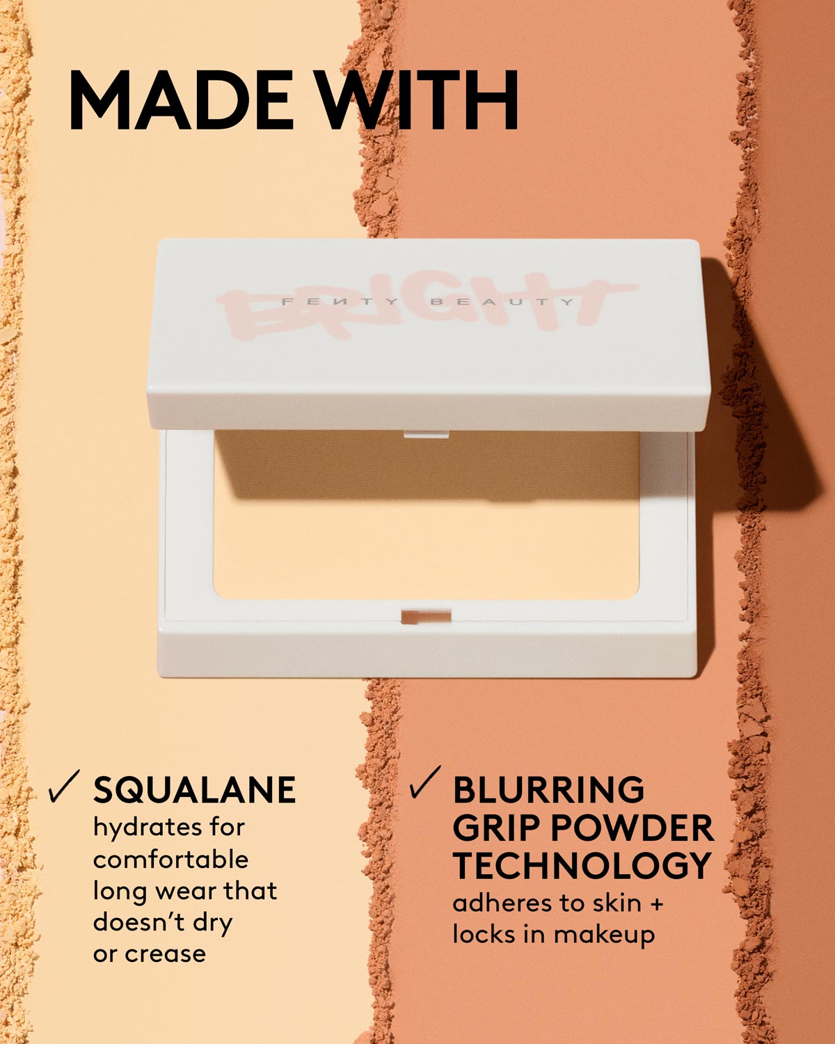 Bright Fix Instant Brightening + Blurring Powder — Peach