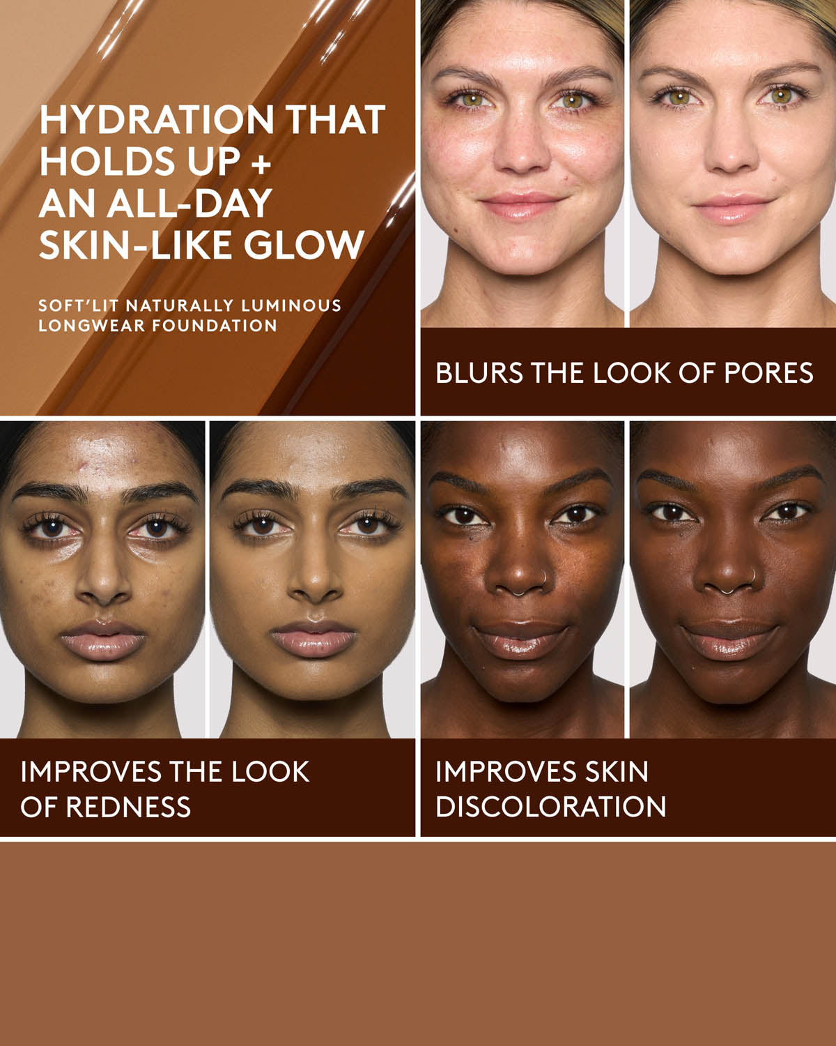 Soft'lit Naturally Luminous Longwear Foundation — 345