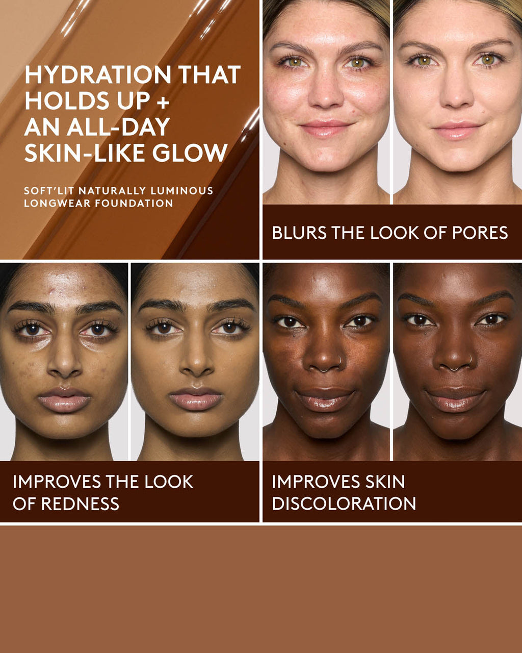 Soft'lit Naturally Luminous Longwear Foundation — 420
