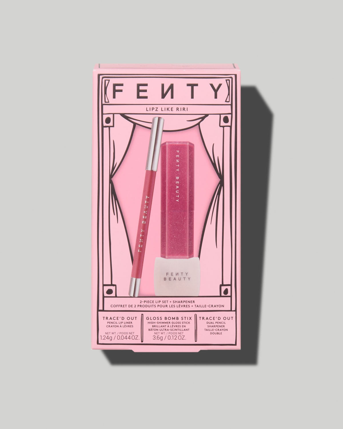 Lipz Like Riri 2-Piece Lip Set + Sharpener