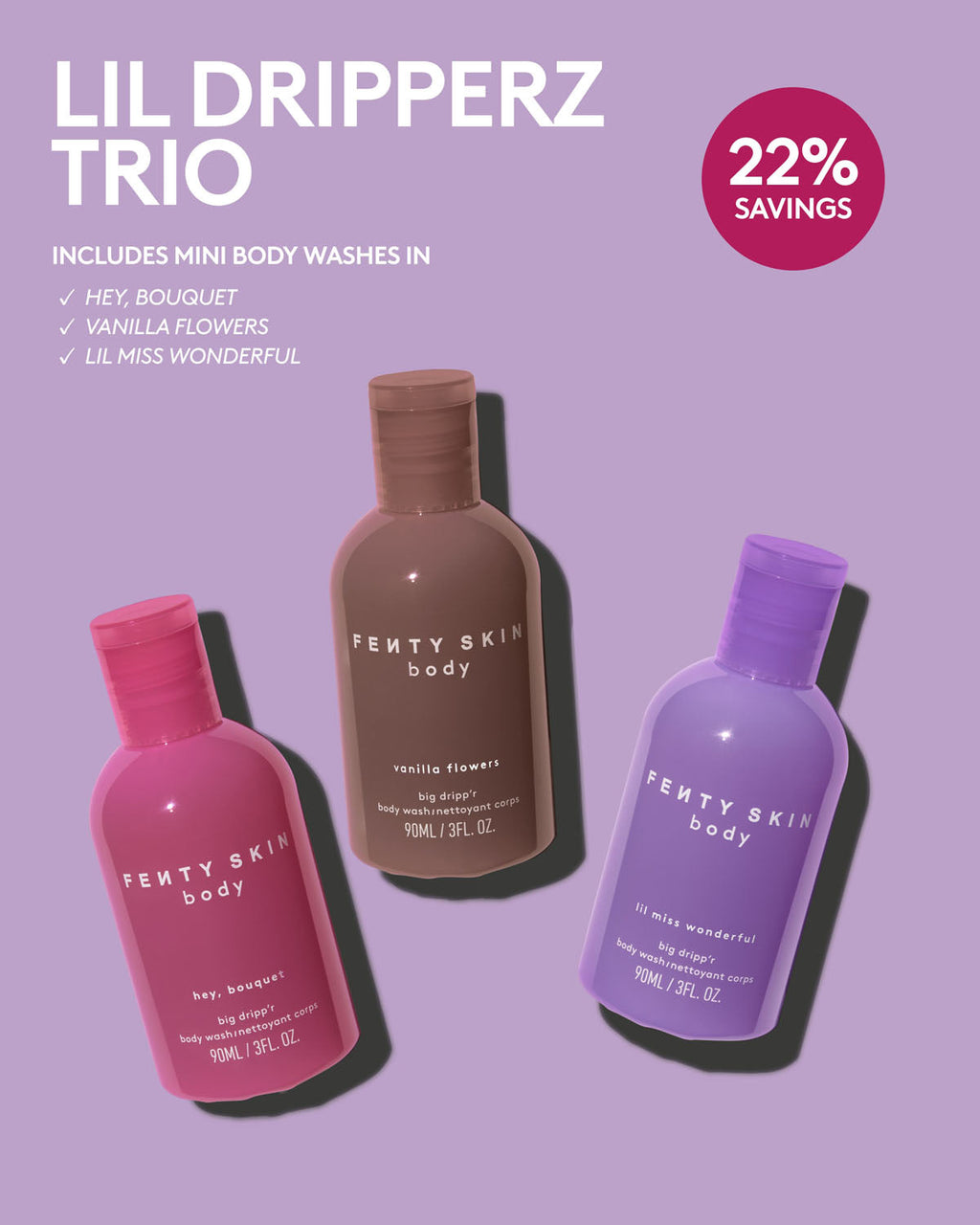 Lil Dripp'rz Mini Body Wash Trio