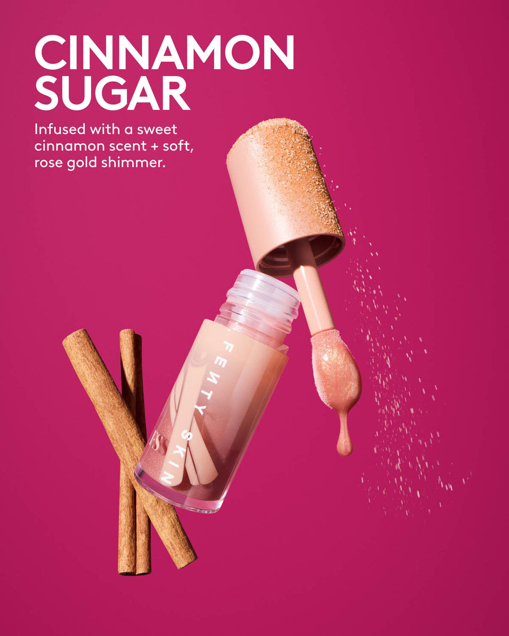 Fenty Treatz Hydrating + Strengthening Lip Oil — Cinnamon Sugar