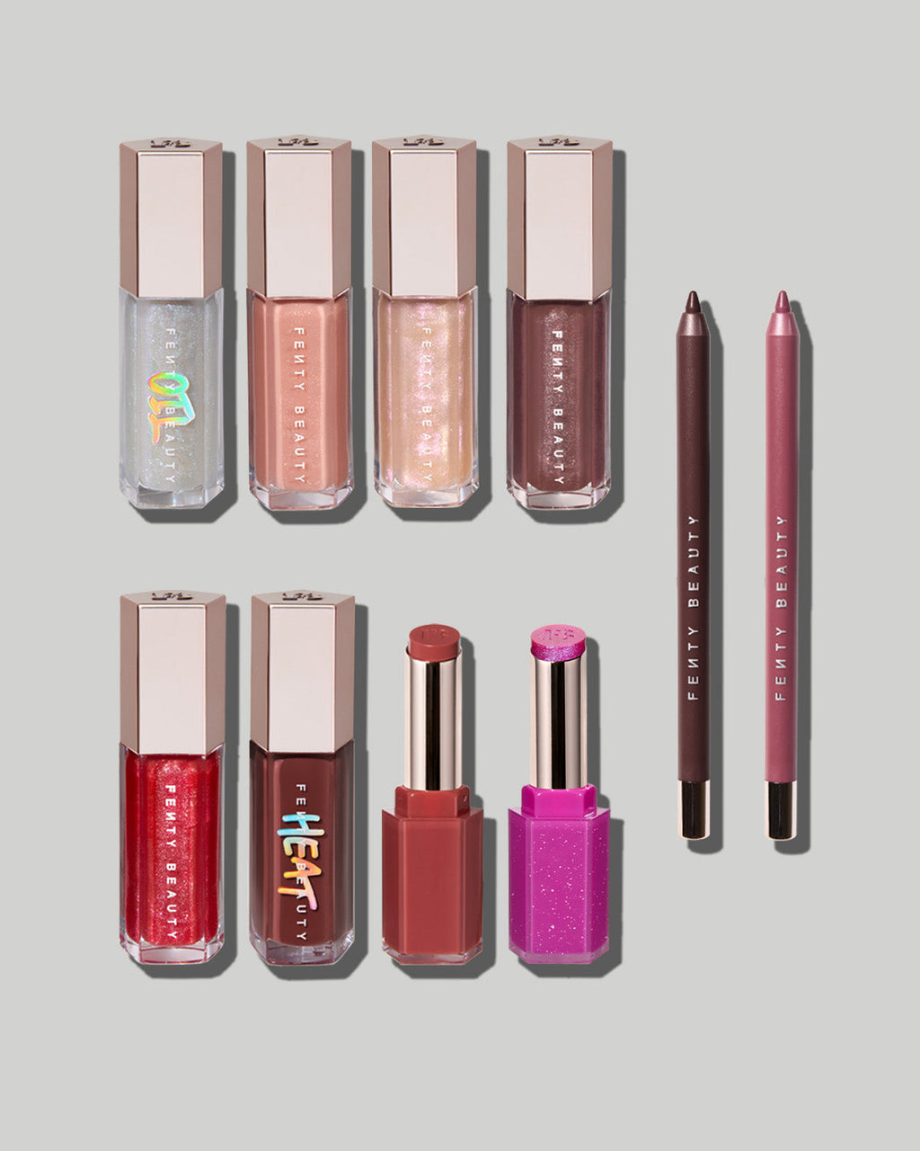 The Fenty Beauty Lip Vault 10-Piece Lip Gloss + Liner Set