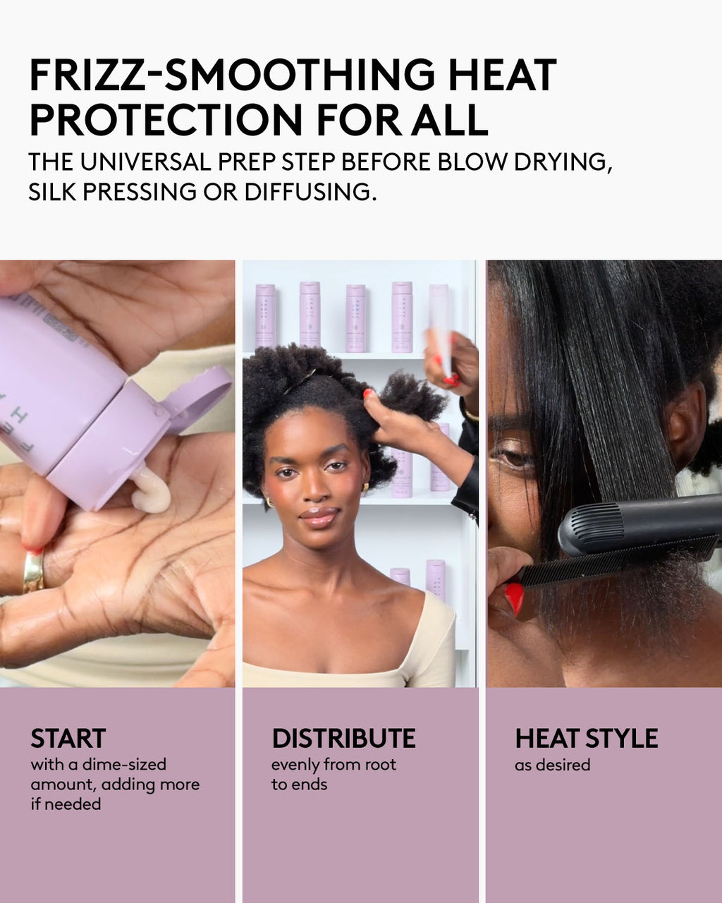 Heat Stylers Bundle: The Protective Type Heat Protectant Styling Cream + The Flashy One Hair Treatment Oil